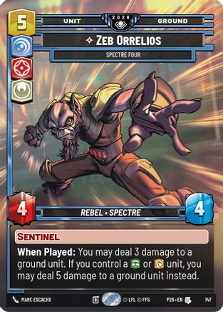 Zeb Orellios - Spectre Four (Prize Wall) |  (147)  [Galactic Championship 2026]