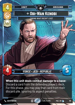 Obi-Wan Kenobi - Finding What Doesn't E (Prize Wall) (Foil)xist | Foil (161)  [Galactic Championship 2026]