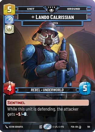Lando Calrissian - Eyes Open | Foil (169)  [Galactic Championship 2026]