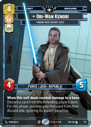 Obi-Wan Kenobi - Finding What Doesn't Exist | Foil (173)  [Galactic Championship 2026]