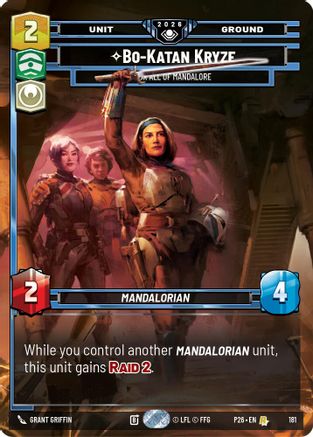 Bo-Katan Kryze - For All of Mandalore | Foil (181)  [Galactic Championship 2026]