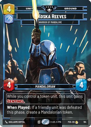 Koska Reeves - Warrior of Mandalore | Foil (194)  [Galactic Championship 2026]