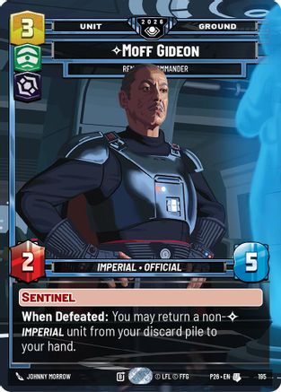 Moff Gideon - Remnant Commander (Top 64) | Foil (195)  [Galactic Championship 2026]