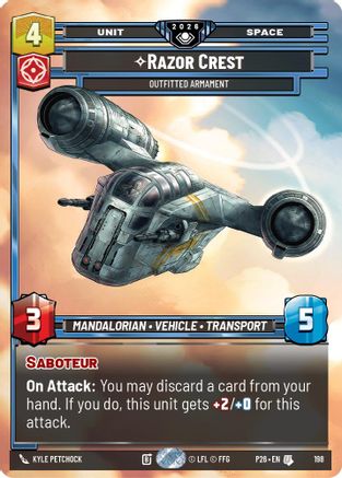 Razor Crest - Outfitted Armament | Foil (198)  [Galactic Championship 2026]
