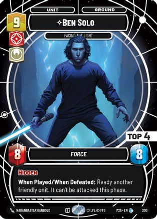 Ben Solo - Facing the Light | Foil (200)  [Galactic Championship 2026]