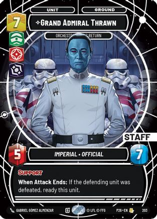 Grand Admiral Thrawn - Orchestrating His Return | Foil (203)  [Galactic Championship 2026]