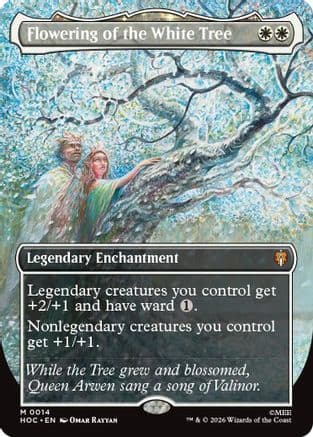 Flowering of the White Tree (Borderless) |  Foil (014) [The Hobbit: Eternal-Legal]