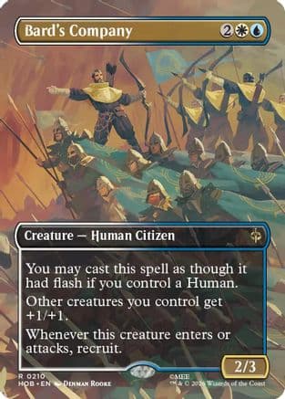 Bard's Company (Borderless) |  Foil (210) [The Hobbit]