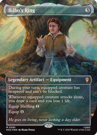 Bilbo's Ring (Borderless) (Surge Foil) |  Foil (081) [The Hobbit: Eternal-Legal]