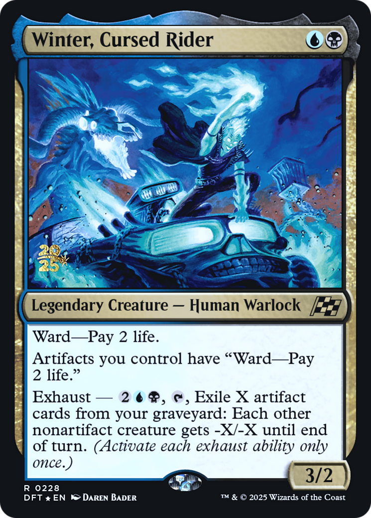 Winter, Cursed Rider (-228) [Prerelease Cards]  Foil