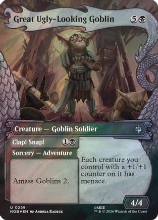 Great Ugly-Looking Goblin (Showcase) (Surge Foil) |  Foil (259) [The Hobbit]