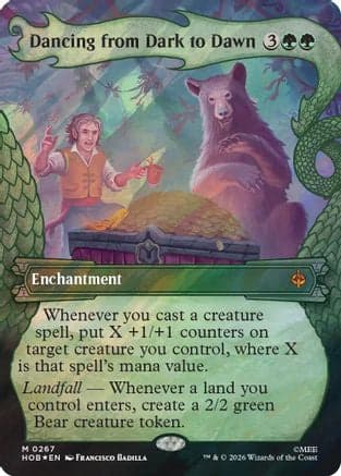 Dancing from Dark to Dawn (Showcase) (Surge Foil) |  Foil (267) [The Hobbit]