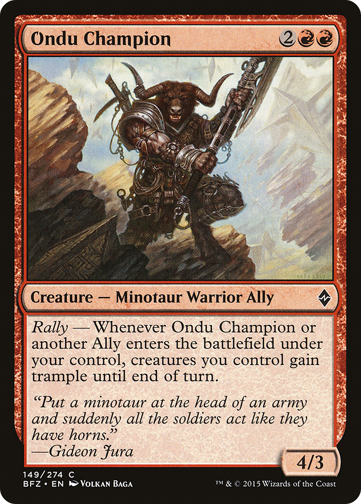 Ondu Champion [Battle for Zendikar] Foil