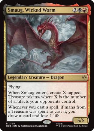 Smaug, Wicked Worm |  Foil (164) [The Hobbit]
