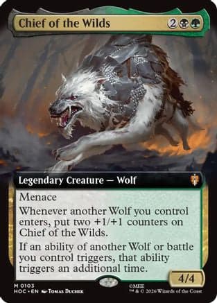Chief of the Wilds (Extended Art) |  Foil (103) [The Hobbit: Eternal-Legal]