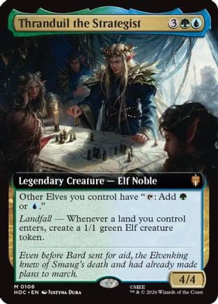 Thranduil the Strategist (Extended Art) |  Foil (106) [The Hobbit: Eternal-Legal]
