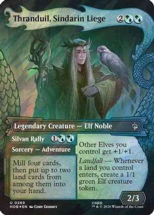 Thranduil, Sindarin Liege (Showcase) (Surge Foil) |  Foil (269) [The Hobbit]