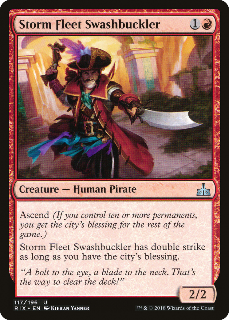 Storm Fleet Swashbuckler [Rivals of Ixalan] Foil