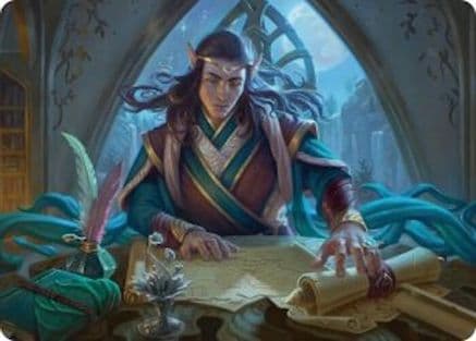 Elrond, Moon-Reader Art Card |  (009) [Art Series: The Hobbit]
