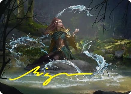 Mirkwood Meditator Art Card (Gold-Stamped Signature) |  (010) [Art Series: The Hobbit]