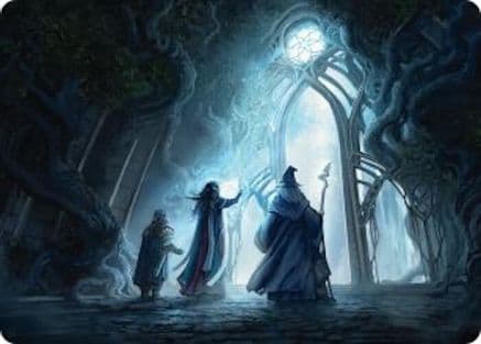 Uncover the Moon-Letters Art Card |  (013) [Art Series: The Hobbit]