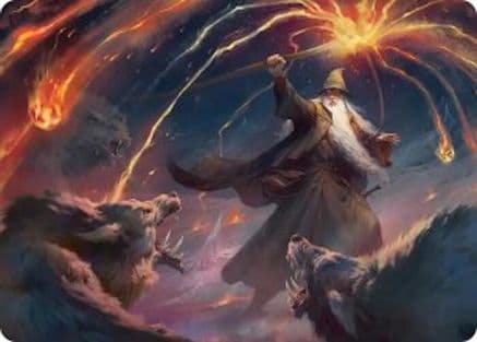 Gandalf, Shadow's Foe Art Card |  (046) [Art Series: The Hobbit]