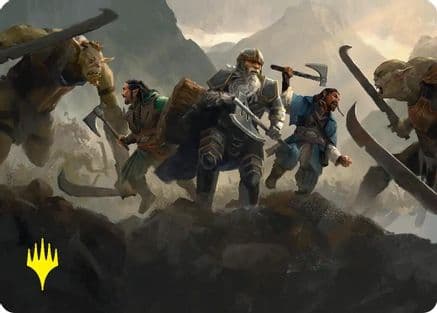 Struggle of Howling Steel Art Card (Gold-Stamped) |  (051) [Art Series: The Hobbit]