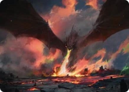 Smaug, the Great Calamity Art Card |  (017) [Art Series: The Hobbit]