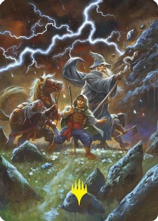 Call Forth the Tempest Art Card (Gold-Stamped) |  (033) [Art Series: The Hobbit]