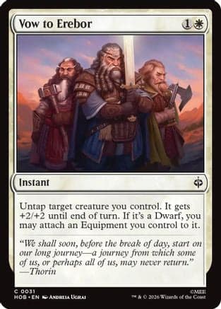 Vow to Erebor |  Foil (031) [The Hobbit]