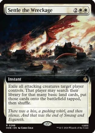 Settle the Wreckage (Extended Art) |  Foil (288) [The Hobbit]