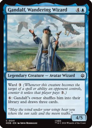 Gandalf, Wandering Wizard |  Foil (041) [The Hobbit]