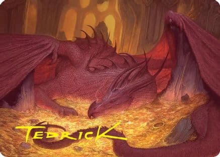 Smaug the Magnificent Art Card (Gold-Stamped Signature) |  (043) [Art Series: The Hobbit]