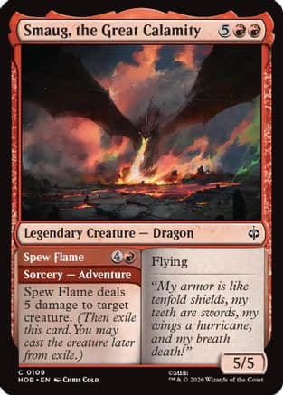 Smaug, the Great Calamity |  Foil (109) [The Hobbit]