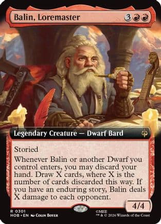 Balin, Loremaster (Extended Art) |  Foil (301) [The Hobbit]