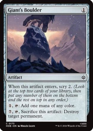 Giant's Boulder |  Foil (173) [The Hobbit]