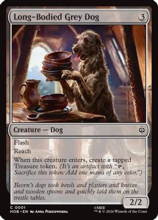 Long-Bodied Grey Dog |  (001) [The Hobbit]