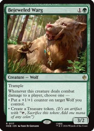 Bejeweled Warg |  Foil (117) [The Hobbit]