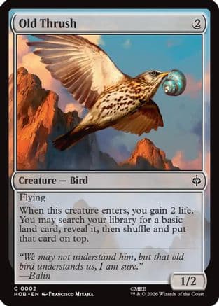 Old Thrush |  Foil (002) [The Hobbit]