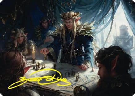 Thranduil the Strategist Art Card (Gold-Stamped Signature) |  (049) [Art Series: The Hobbit]