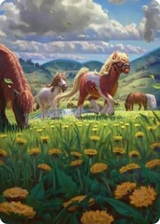 Troop of Ponies Art Card |  (001) [Art Series: The Hobbit]