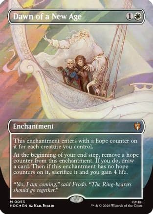 Dawn of a New Age (Borderless) (Surge Foil) |  Foil (053) [The Hobbit: Eternal-Legal]