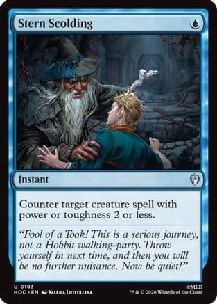 Stern Scolding |  (183) [The Hobbit: Eternal-Legal]