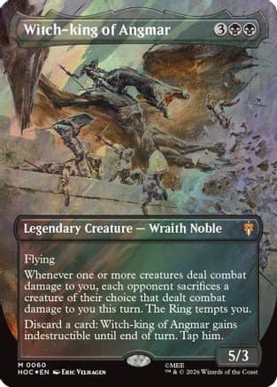 Witch-king of Angmar (Borderless) (Surge Foil) |  Foil (060) [The Hobbit: Eternal-Legal]