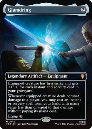 Glamdring (Borderless) |  Foil (042) [The Hobbit: Eternal-Legal]