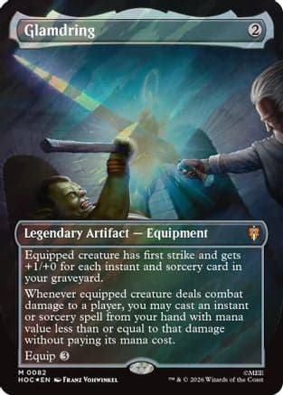 Glamdring (Borderless) (Surge Foil) |  Foil (082) [The Hobbit: Eternal-Legal]