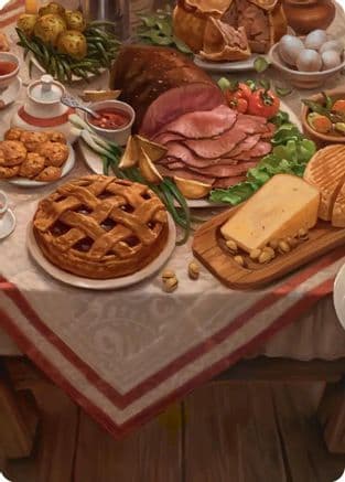 Bag End Banquet Art Card (5/12) |  (005) [Art Series: The Hobbit]