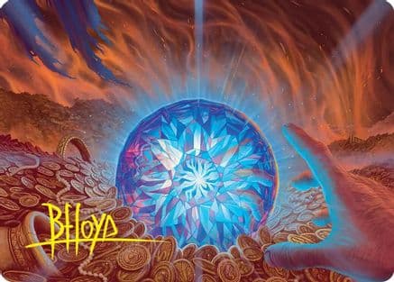 The Arkenstone Art Card (Gold-Stamped Signature) |  (044) [Art Series: The Hobbit]