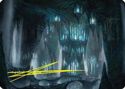 Elvenking's Halls Art Card (Gold-Stamped Signature) |  (023) [Art Series: The Hobbit]