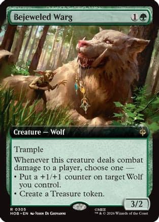 Bejeweled Warg (Extended Art) |  (305) [The Hobbit]